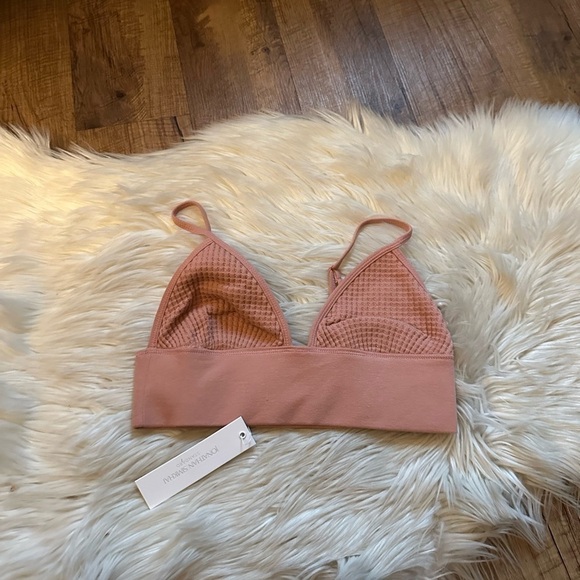 JONATHAN SIMKHAI Juliette Waffle Bralette In Chai - Picture 4 of 6